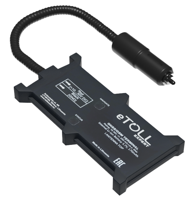 e-TOLL OBU – urządzenie wpinane do gniazda zapalniczki